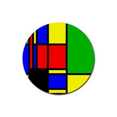 Mondrian Drink Coaster (round)