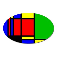 Mondrian Magnet (oval)