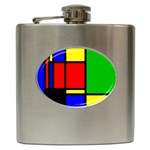 Mondrian Hip Flask Front