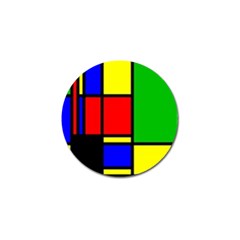 Mondrian Golf Ball Marker by Siebenhuehner