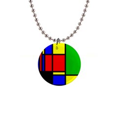 Mondrian Button Necklace by Siebenhuehner