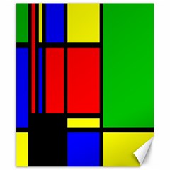 Mondrian Canvas 8  X 10  (unframed) by Siebenhuehner