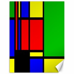 Mondrian Canvas 12  X 16  (unframed) by Siebenhuehner