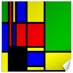 Mondrian Canvas 16  X 16  (unframed) by Siebenhuehner