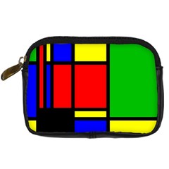 Mondrian Digital Camera Leather Case by Siebenhuehner