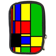 Mondrian Compact Camera Leather Case by Siebenhuehner