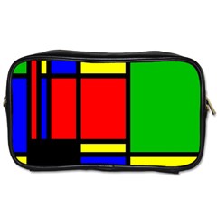 Mondrian Travel Toiletry Bag (one Side) by Siebenhuehner