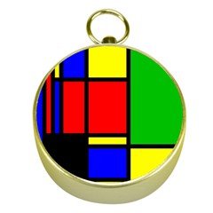 Mondrian Gold Compass