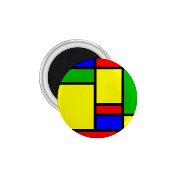 Mondrian 1.75  Button Magnet