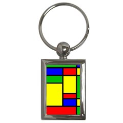 Mondrian Key Chain (rectangle)