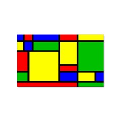 Mondrian Sticker (rectangle)