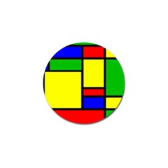 Mondrian Golf Ball Marker