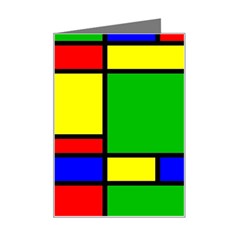 Mondrian Mini Greeting Card by Siebenhuehner