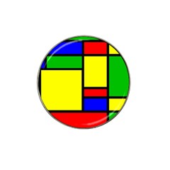 Mondrian Golf Ball Marker (for Hat Clip)