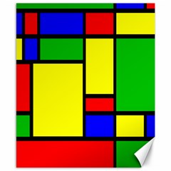 Mondrian Canvas 8  X 10  (unframed) by Siebenhuehner