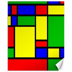 Mondrian Canvas 11  X 14  (unframed) by Siebenhuehner