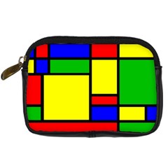 Mondrian Digital Camera Leather Case by Siebenhuehner