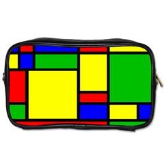 Mondrian Travel Toiletry Bag (one Side) by Siebenhuehner