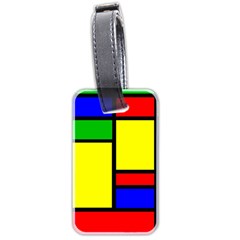 Mondrian Luggage Tag (two Sides)