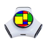 Mondrian 3 Port USB Hub Front