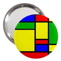 Mondrian 3  Handbag Mirror