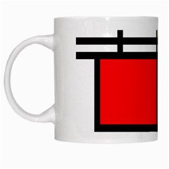 Mondrian White Coffee Mug by Siebenhuehner