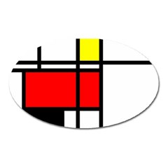 Mondrian Magnet (oval) by Siebenhuehner