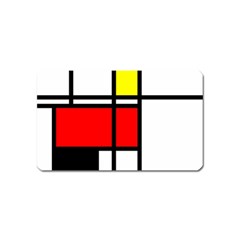 Mondrian Magnet (name Card) by Siebenhuehner