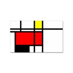 Mondrian Sticker 100 Pack (Rectangle) Front