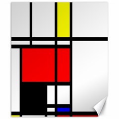 Mondrian Canvas 8  X 10  (unframed) by Siebenhuehner