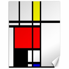 Mondrian Canvas 12  X 16  (unframed) by Siebenhuehner