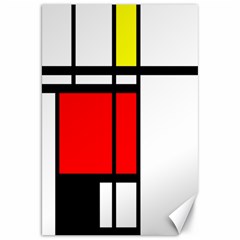 Mondrian Canvas 20  X 30  (unframed) by Siebenhuehner