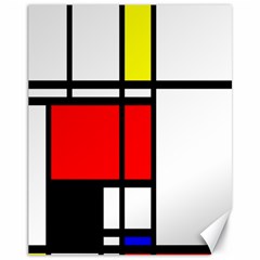 Mondrian Canvas 11  X 14  (unframed) by Siebenhuehner