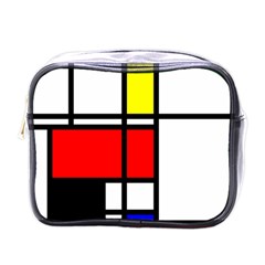 Mondrian Mini Travel Toiletry Bag (one Side) by Siebenhuehner