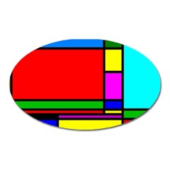 Mondrian Magnet (oval)