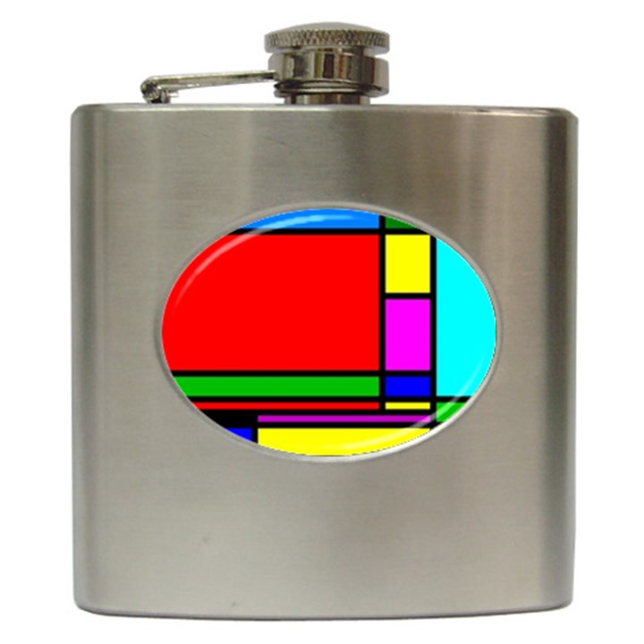 Mondrian Hip Flask