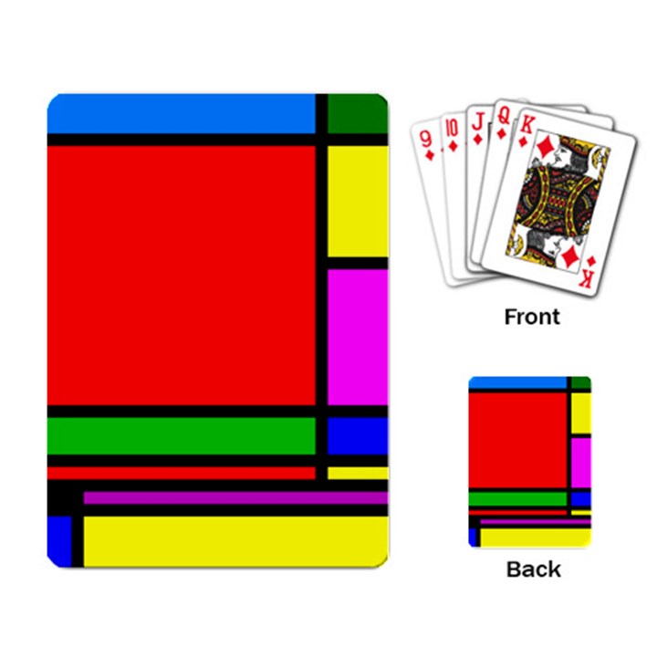 Mondrian Playing Cards Single Design