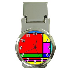 Mondrian Money Clip With Watch