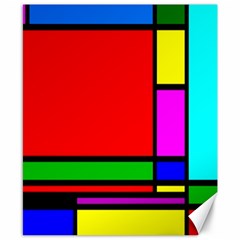 Mondrian Canvas 8  X 10  (unframed) by Siebenhuehner