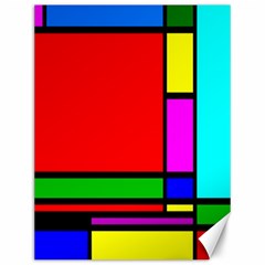 Mondrian Canvas 12  X 16  (unframed) by Siebenhuehner