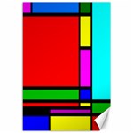 Mondrian Canvas 12  x 18  (Unframed) 11.88 x17.36  Canvas - 1