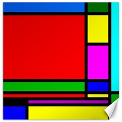 Mondrian Canvas 20  X 20  (unframed) by Siebenhuehner