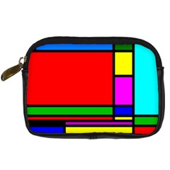 Mondrian Digital Camera Leather Case by Siebenhuehner