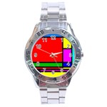 Mondrian Stainless Steel Watch Front