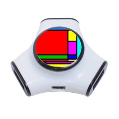 Mondrian 3 Port Usb Hub by Siebenhuehner