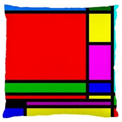 Mondrian Large Cushion Case (two Sided)  by Siebenhuehner