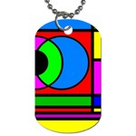 Mondrian Dog Tag (One Sided) Front