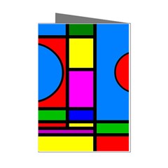 Mondrian Mini Greeting Card (8 Pack) by Siebenhuehner