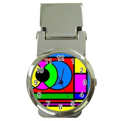 Mondrian Money Clip With Watch