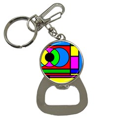 Mondrian Bottle Opener Key Chain by Siebenhuehner